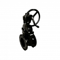 Чугунная задвижка с обрезиненным клином серии TL46-G, Tafline (Тафлайн), DN800 PN10, с редуктором