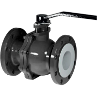 Кран шаровой полнопроходной фланцевый, серии TL33-DI, Tafline (Тафлайн), DN100 PN16, стальной, с доп. упл. и рукояткой