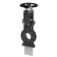 Шиберная задвижка фланцевая односторонняя, серии TL81-C, Tafline (Тафлайн), DN250 PN10, со штурвалом