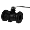 Кран шаровой полнопроходной фланцевый, серии TL33-PTFE, Tafline (Тафлайн), DN65 PN16, чугунный с рукояткой